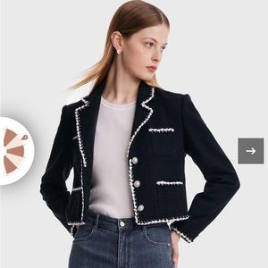 Tweed Knitted Short Jacket